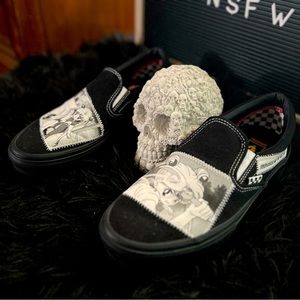 Vans x Sailor Moon Skate Slip-On Black & White Skate Shoes | Limited Edition